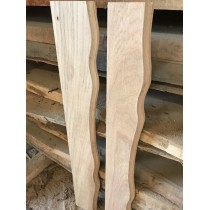 Deckbrett, Eiche mit gefräster Kante, 100x14cm breit, 2cm lang, 2 Stück  Deckbrett, Eiche mit gefräster Kante, 100x14cm breit, 2cm lang, 2 Stück